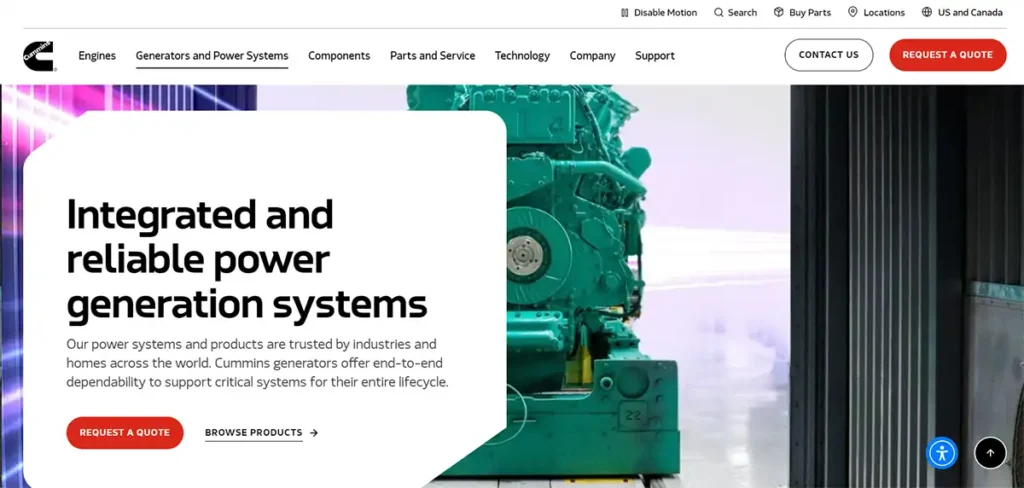 Cummins generator