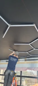 Ottawa Electric electrician installing custom LED ceiling lighting