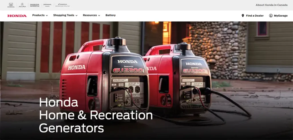 Honda generator