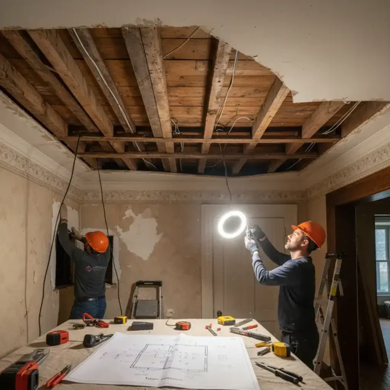 complexity of installing pot lights in century homes and pre war builds