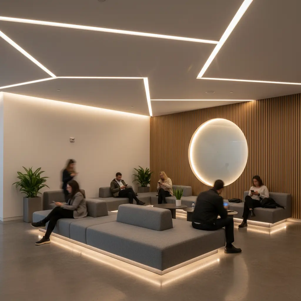 Commercial led tape light installation in Ottawa
