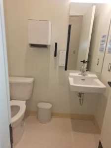 Dental & Plastic Surgery Facility washroom with lighting, receptacles, wall devices, sink, and finished medical electrical fit up.