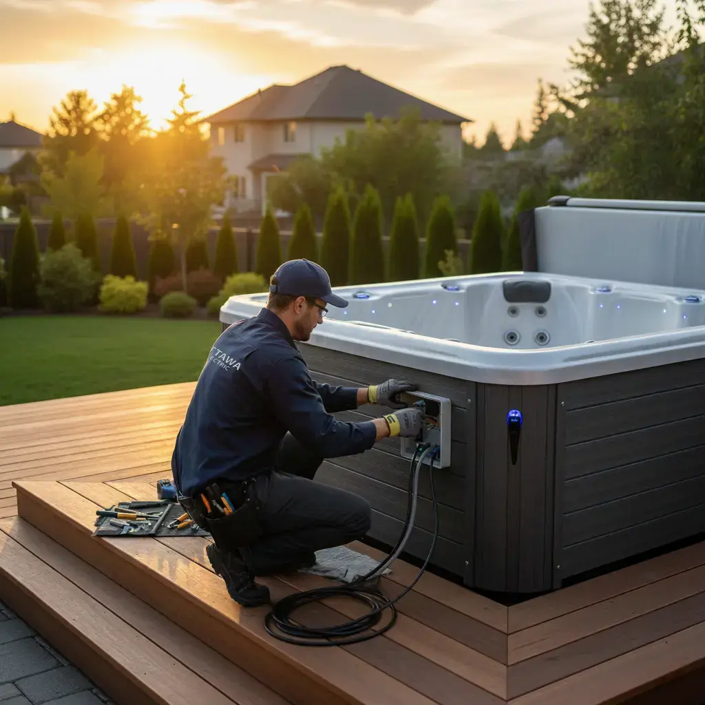 hot tub wiring in Ottawa